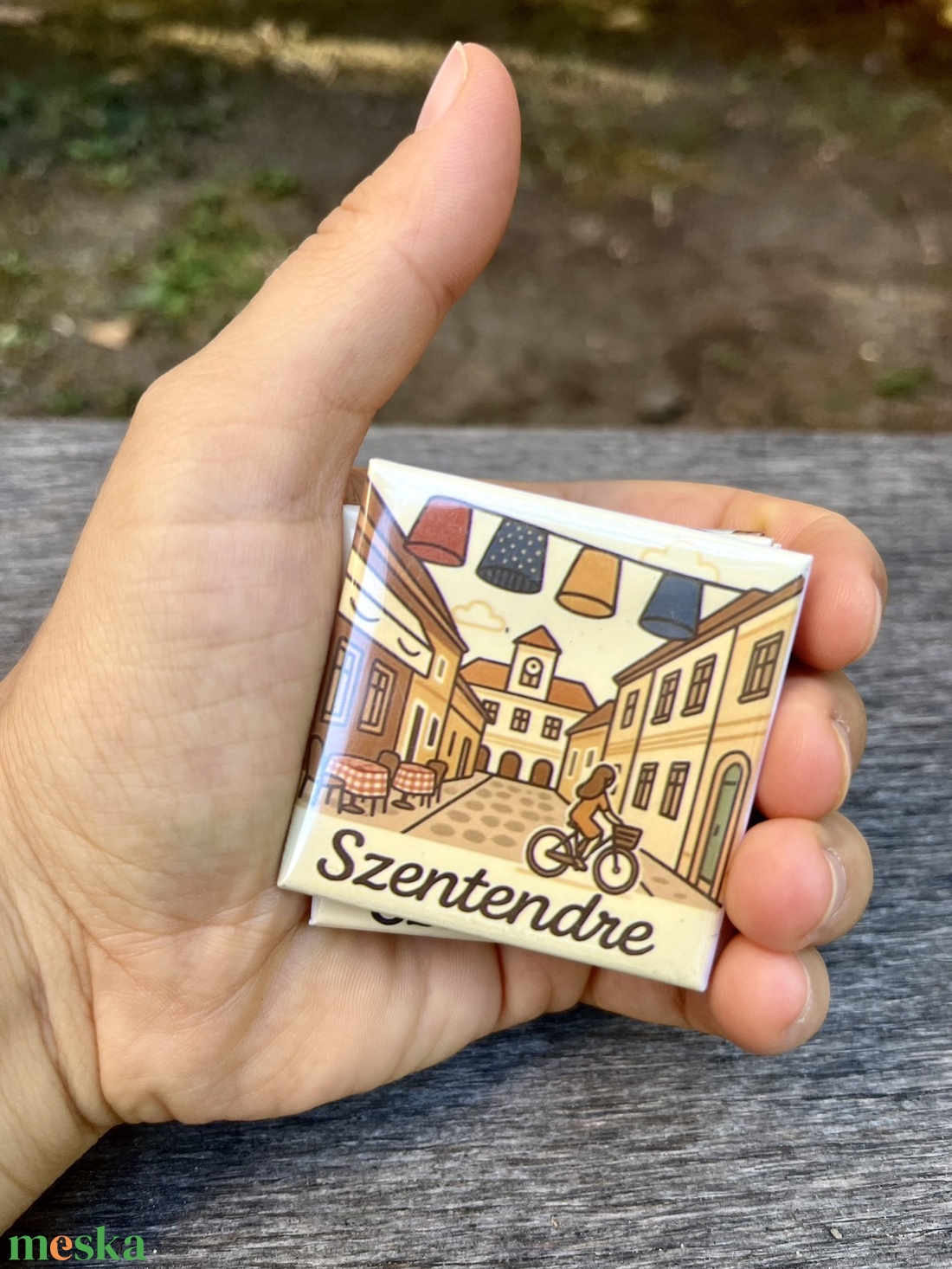  Minimemo Szentendre-1 kollekció (6db-os szett) - otthon & életmód - konyhafelszerelés, tálalás - konyhai dekoráció - hűtőmágnes - Meska.hu