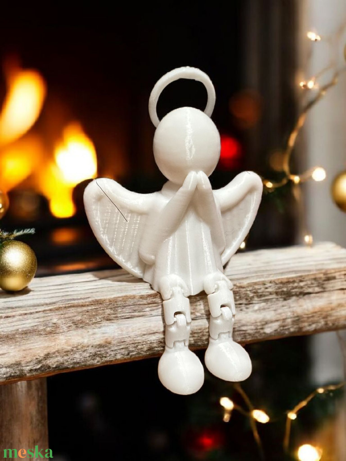 Imádkozó angyalka - karácsony - karácsonyi lakásdekoráció - karácsonyi lakásdíszek - Meska.hu