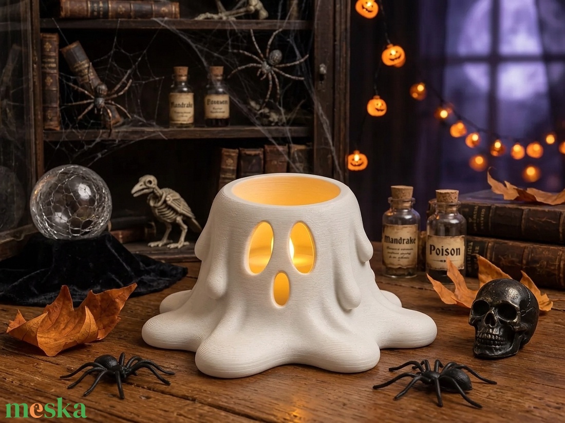 LED Tea mécses tartó - otthon & életmód - dekoráció - halloween - halloweeni dekoráció - Meska.hu