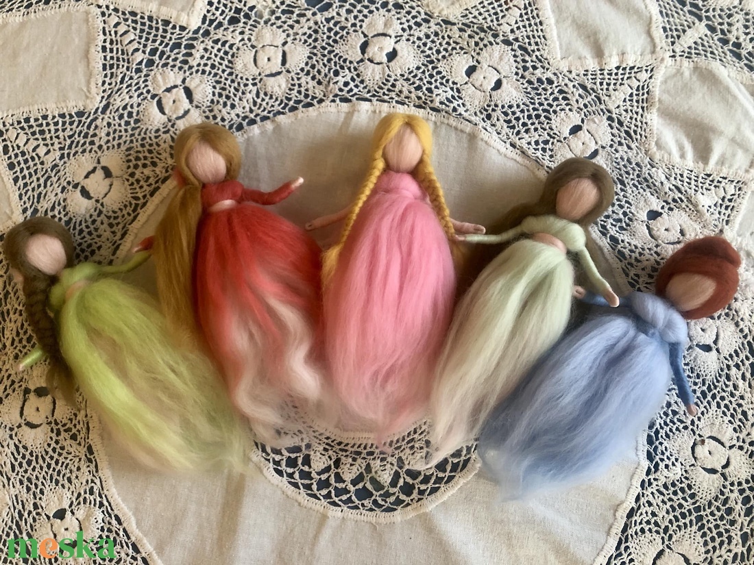 Gyapjú tündér - baba - mama - baba játékok - waldorf játékok - Meska.hu