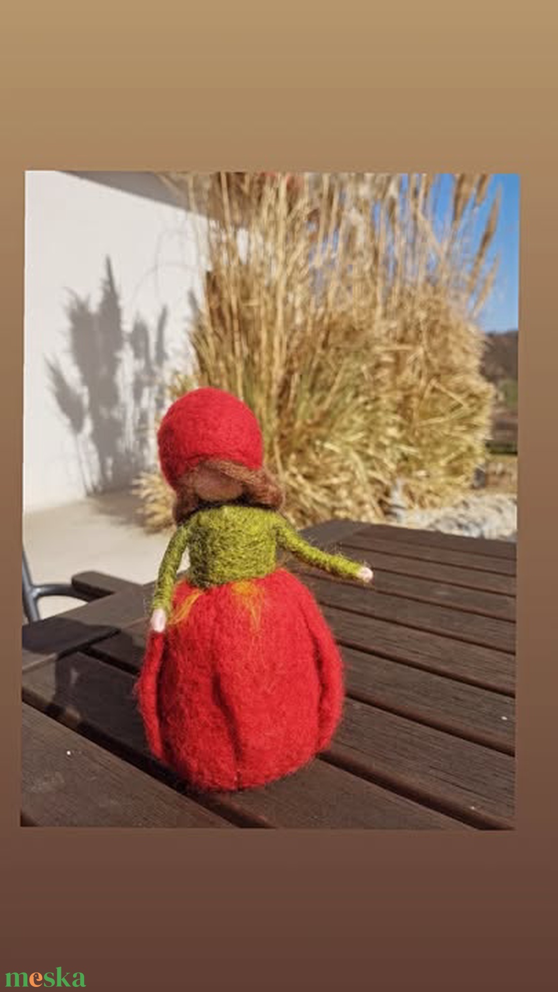 Gyapjú Tulipántündér - baba - mama - baba játékok - waldorf játékok - Meska.hu