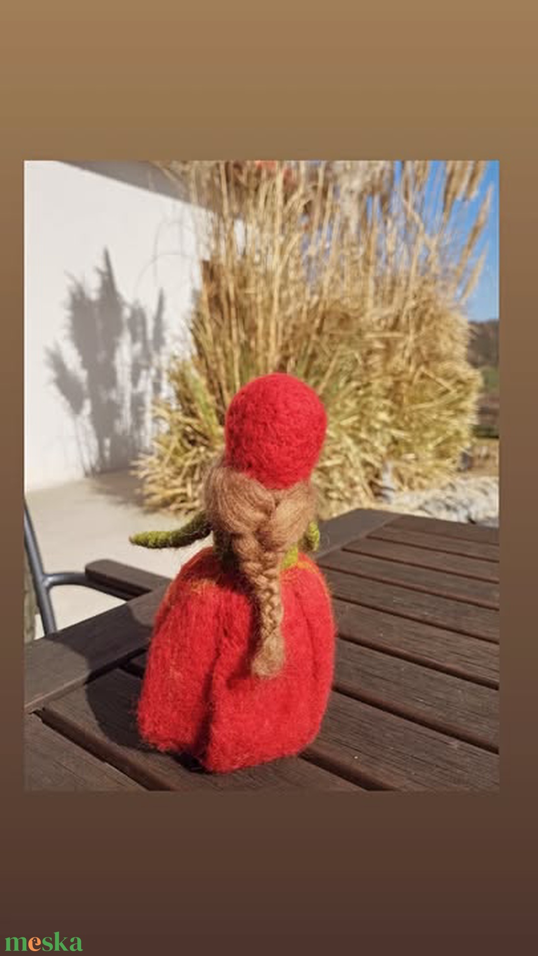 Gyapjú Tulipántündér - baba - mama - baba játékok - waldorf játékok - Meska.hu