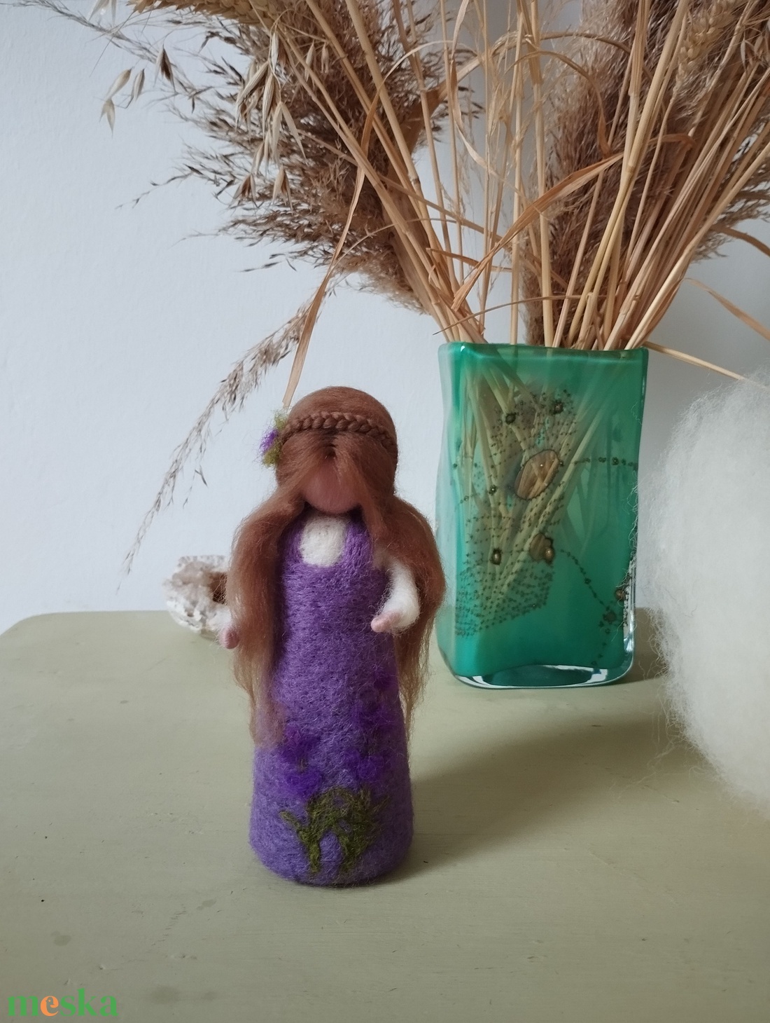 Gyapjú Levendulatündér - baba - mama - baba játékok - waldorf játékok - Meska.hu