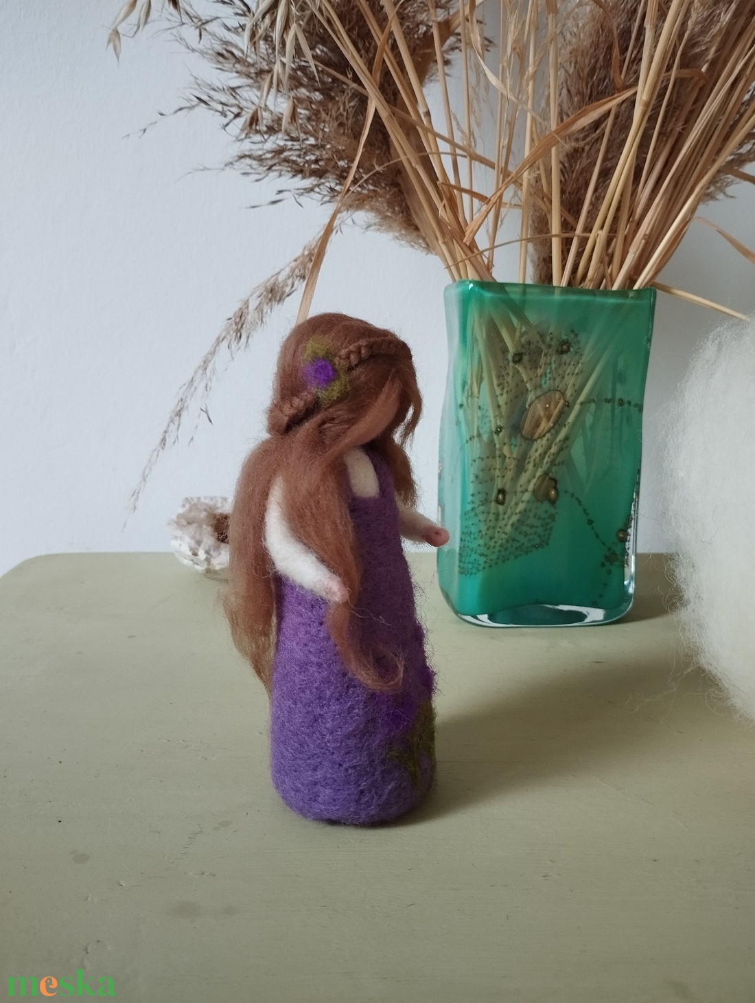 Gyapjú Levendulatündér - baba - mama - baba játékok - waldorf játékok - Meska.hu