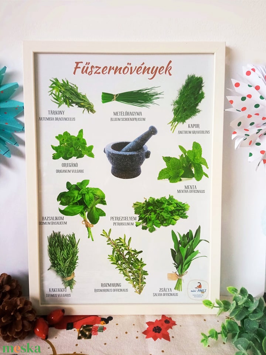 Fűszernövények plakát - otthon & életmód - dekoráció - kép & falikép - plakát - Meska.hu