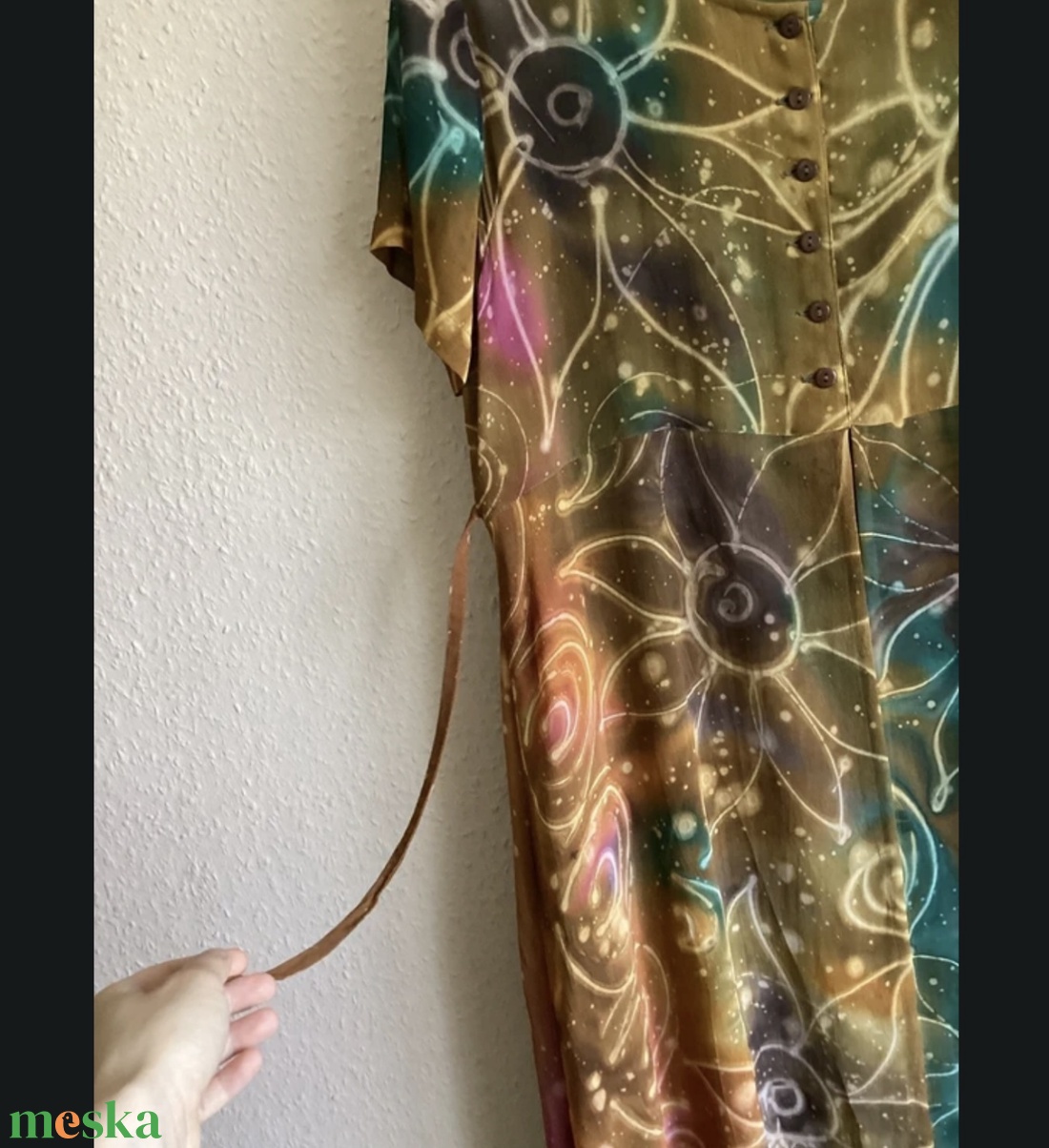 Álommintás hosszú ruha - ruha & divat - női ruha - ruha - Meska.hu