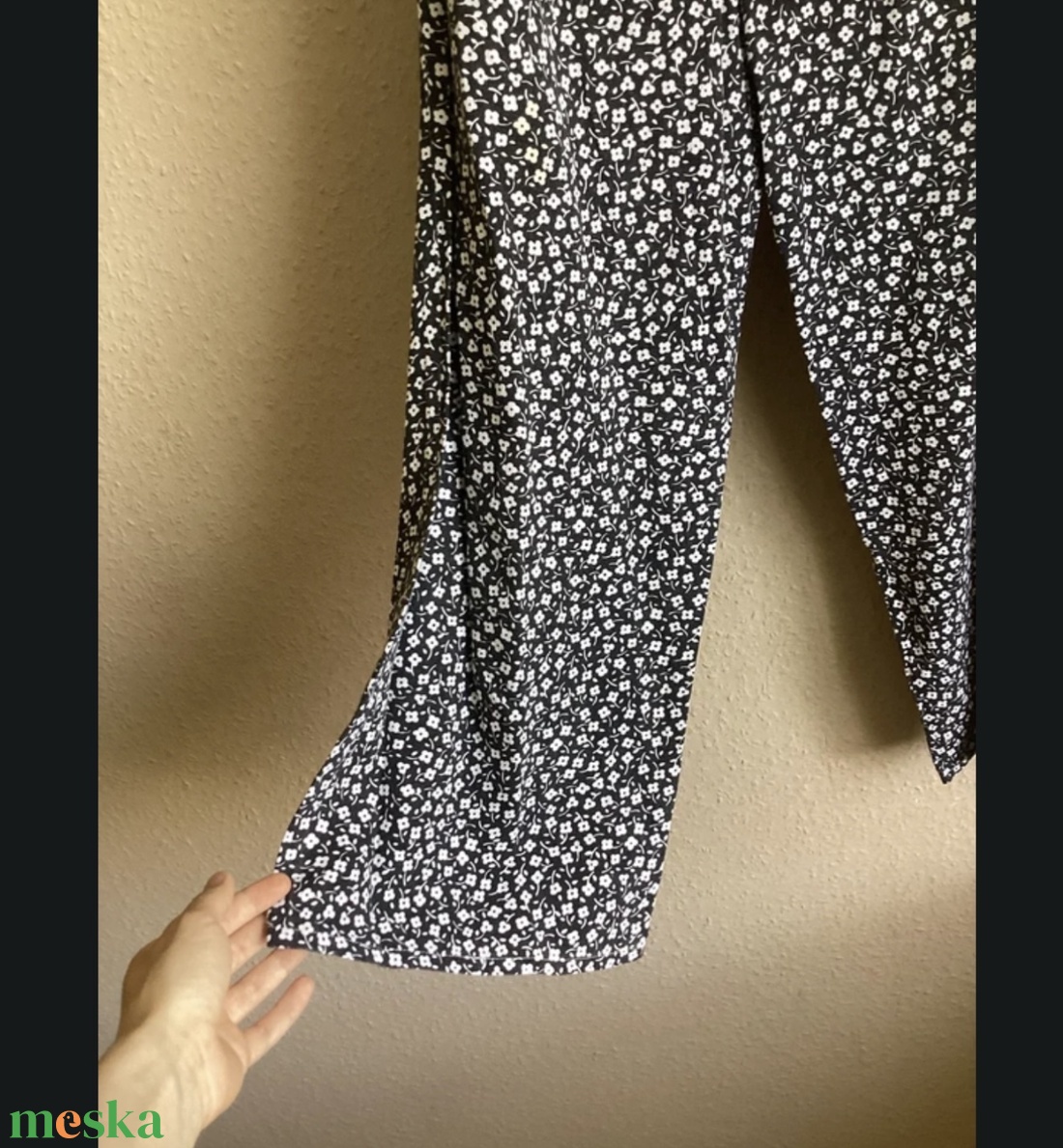 Kétrészes fekete-fehér virágos ruha - ruha & divat - női ruha - alkalmi ruha & estélyi ruha - Meska.hu