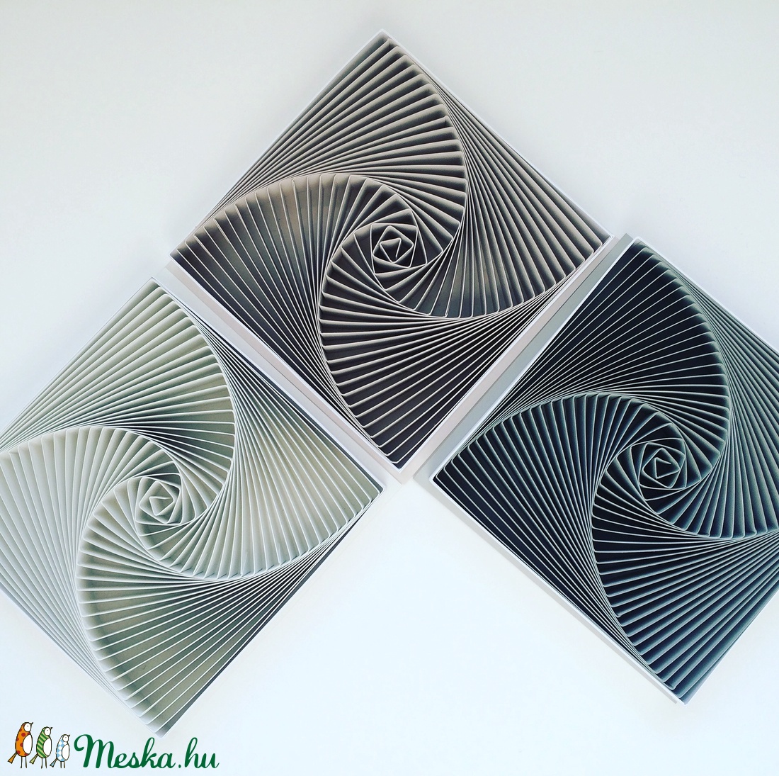 Kő, homok, kincs -3db-os falikép szett, egyedi modern, 3D spirálgeometrikus mintával - otthon & lakás - dekoráció - kép & falikép - Meska.hu Kő, homok, kincs -3db-os falikép szett, egyedi modern, 3D spirálgeometrikus mintával - otthon & lakás - dekoráció - kép & falikép - Meska.hu