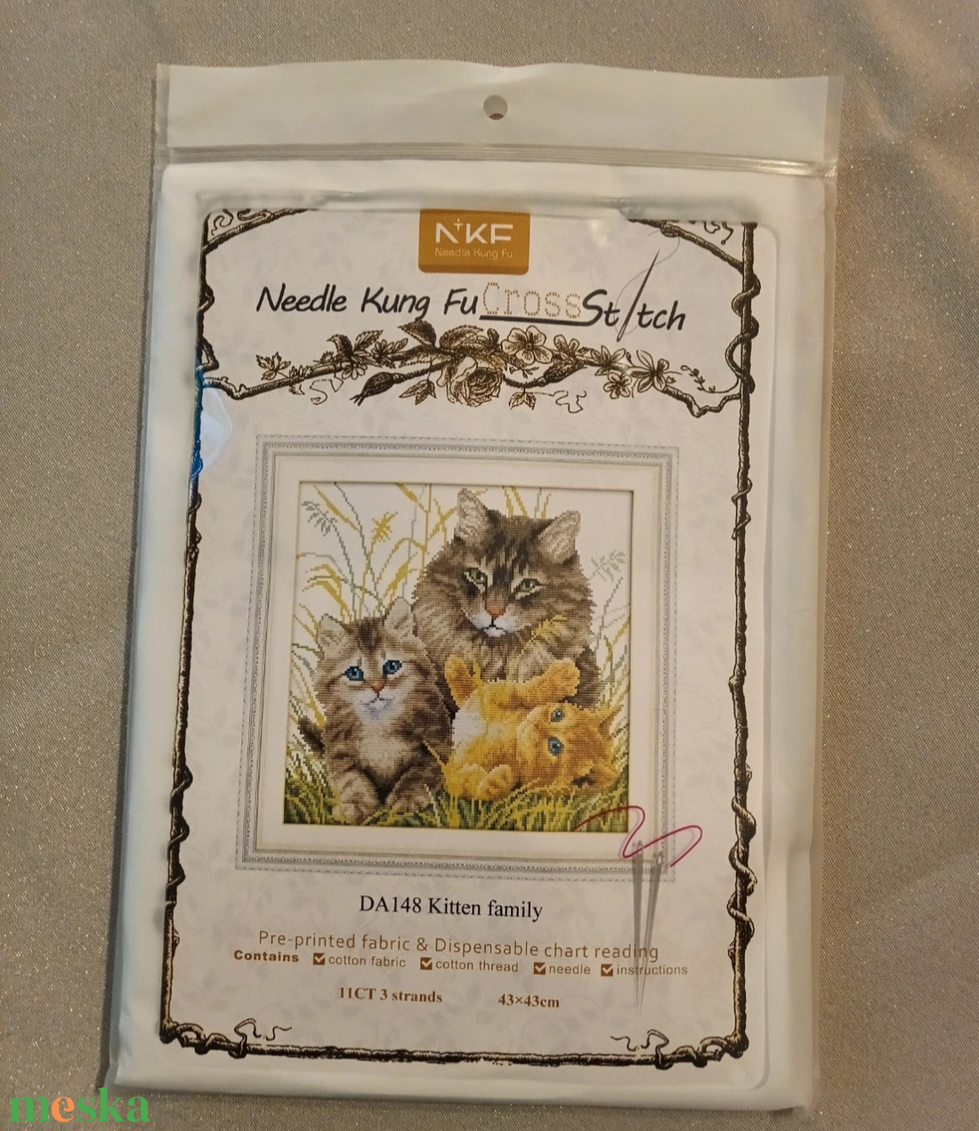 Keresztszemes kép  - diy (csináld magad) - szabásminta, útmutató - hímzés minta - Meska.hu