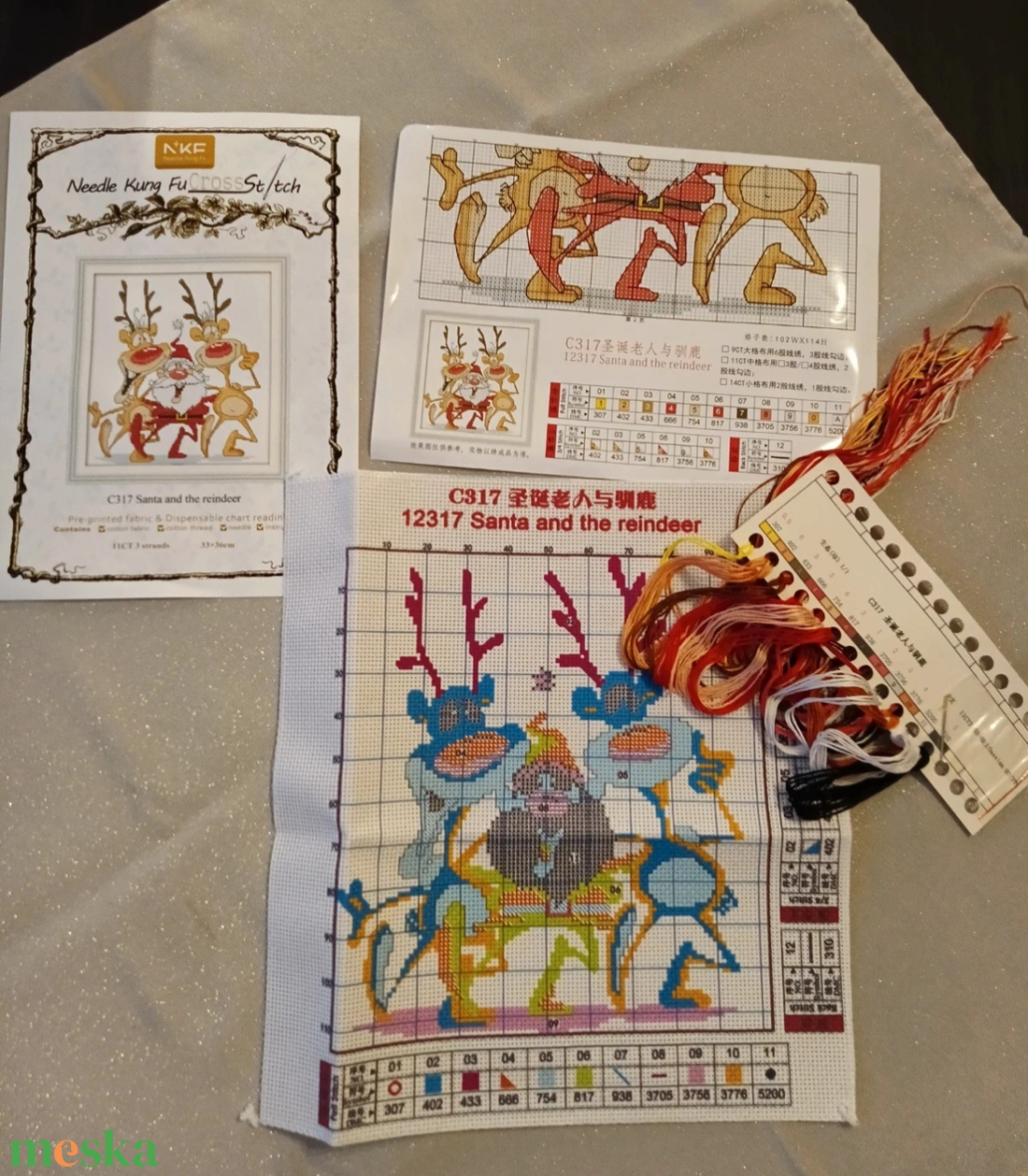 Keresztszemes kép  - diy (csináld magad) - szabásminta, útmutató - hímzés minta - Meska.hu