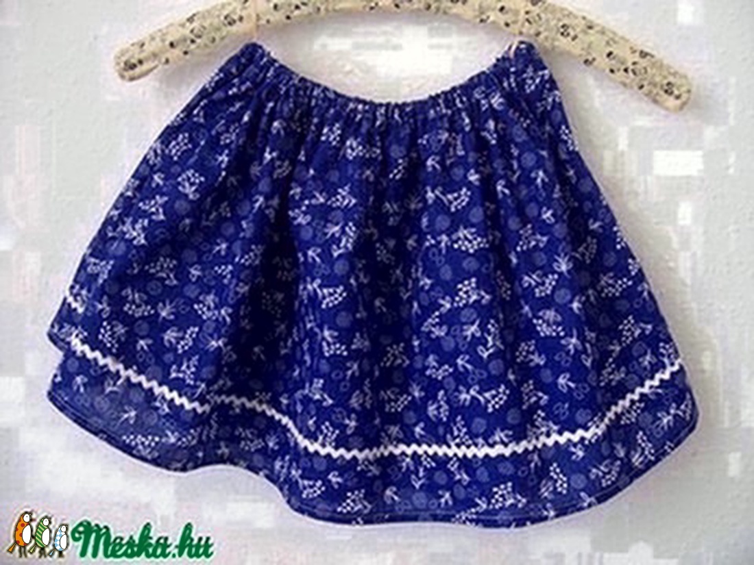 Mini kékfestő- kislány szoknya -  - Meska.hu