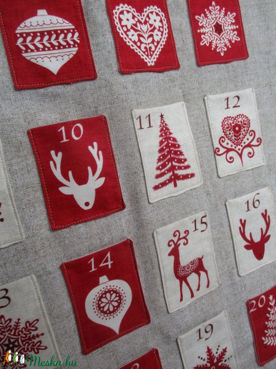 Adventi naptár (kisebb) - karácsony - Meska.hu Adventi naptár (kisebb) - karácsony - Meska.hu