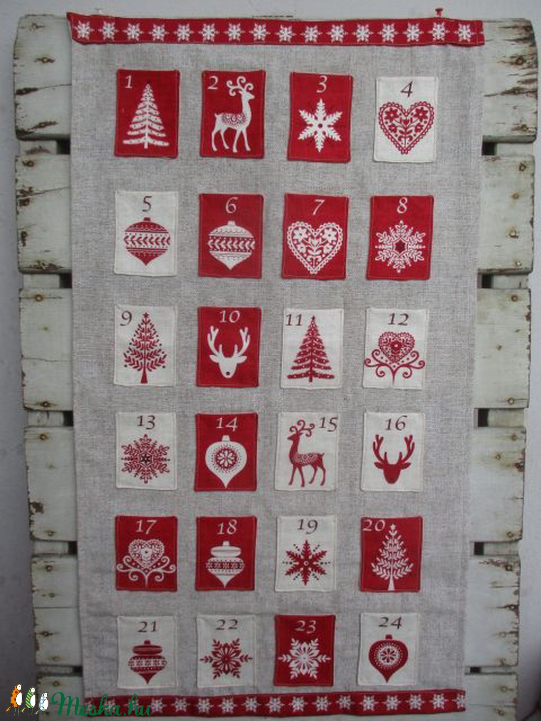 Adventi naptár (kisebb) - karácsony - Meska.hu Adventi naptár (kisebb) - karácsony - Meska.hu