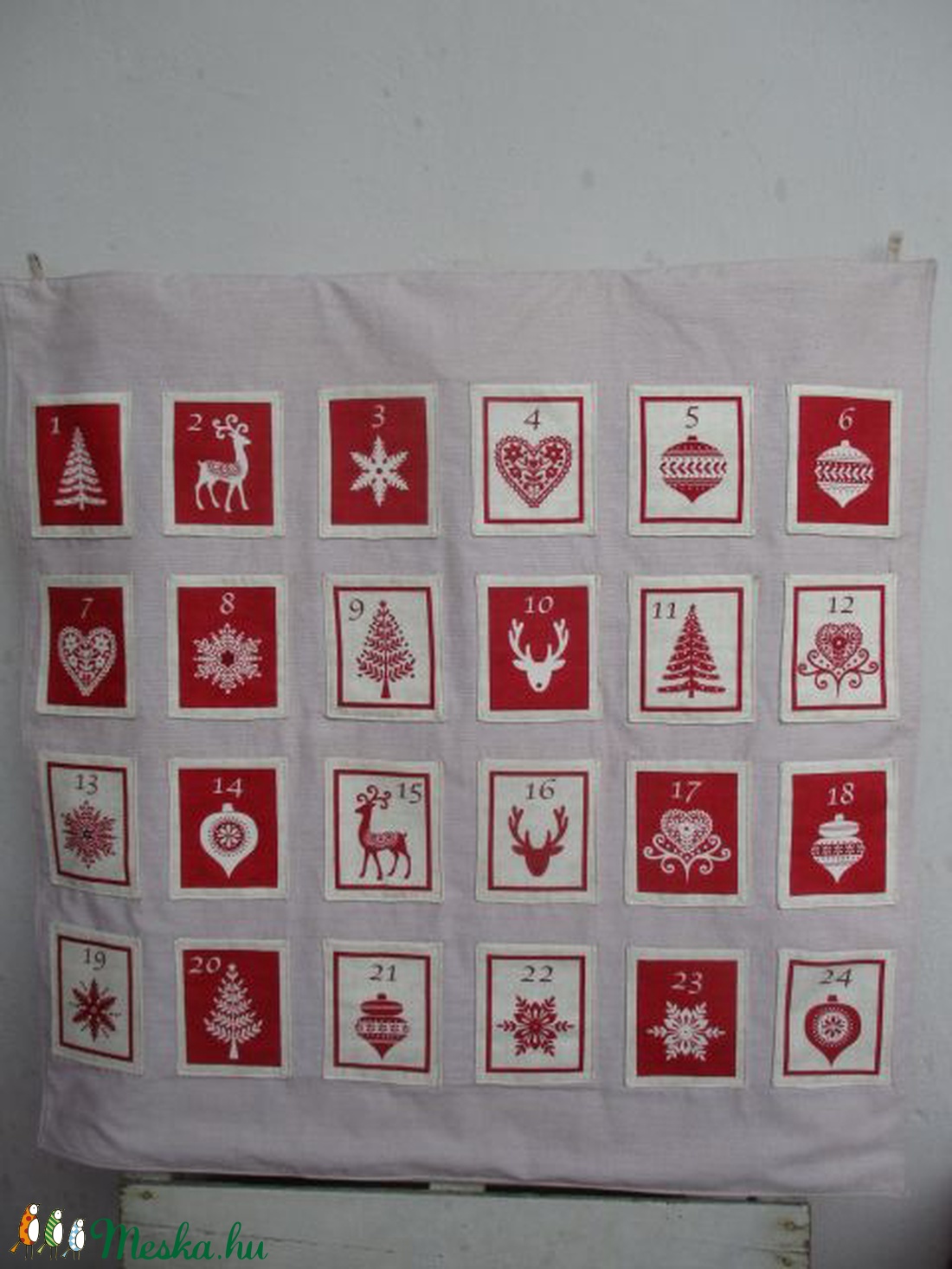 Adventi naptár (nagyobb) - karácsony - Meska.hu Adventi naptár (nagyobb) - karácsony - Meska.hu