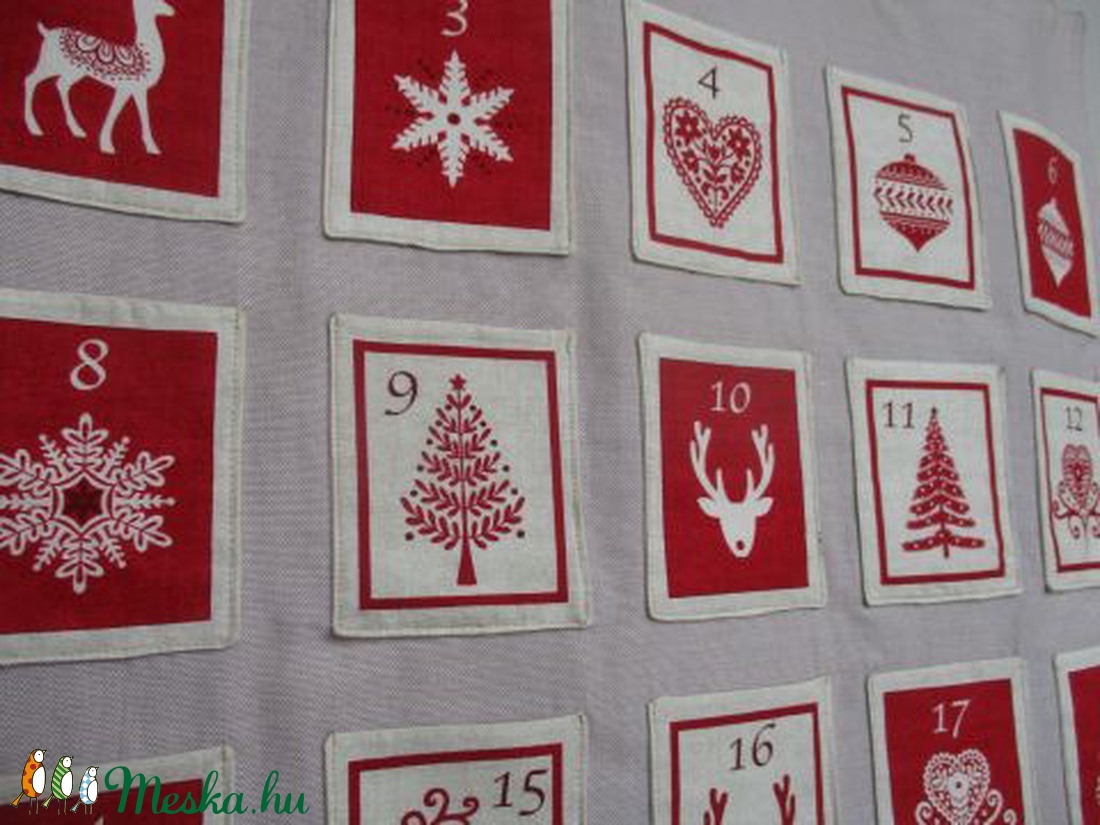 Adventi naptár (nagyobb) - karácsony - Meska.hu Adventi naptár (nagyobb) - karácsony - Meska.hu