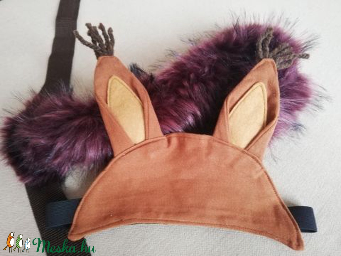 Mókus jelmez (fejdísz és farok) - játék & sport - szerepjáték - Meska.hu