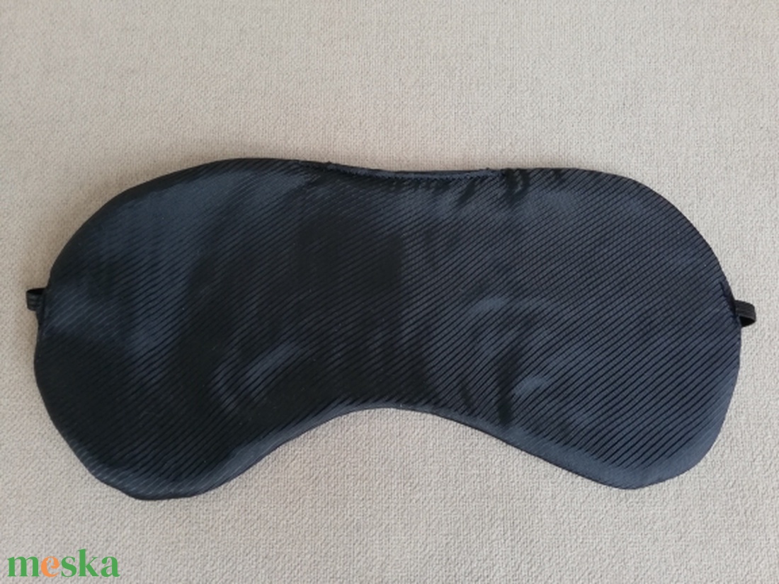 Fekete éjszaka-szemkötő - szépségápolás - arcápolás - alvómaszk, szemmaszk - Meska.hu