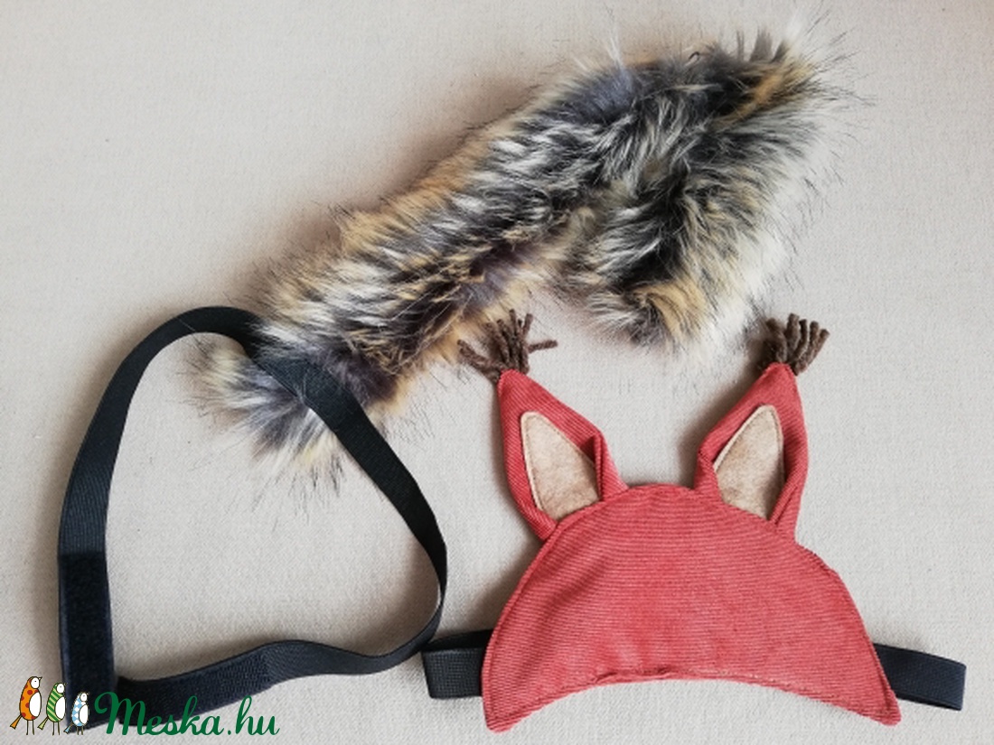 Mókus jelmez (fejdísz és farok) - játék & sport - szerepjáték - Meska.hu