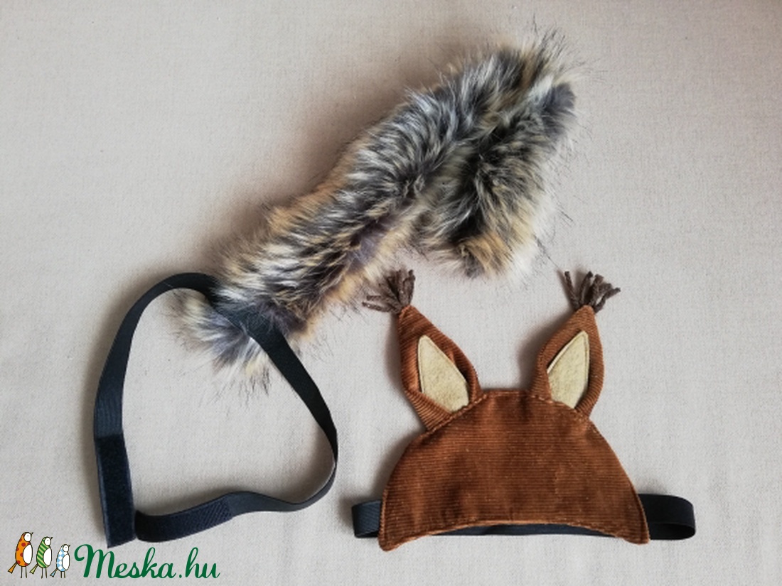 Mókus jelmez (fejdísz és farok) - játék & sport - szerepjáték - Meska.hu