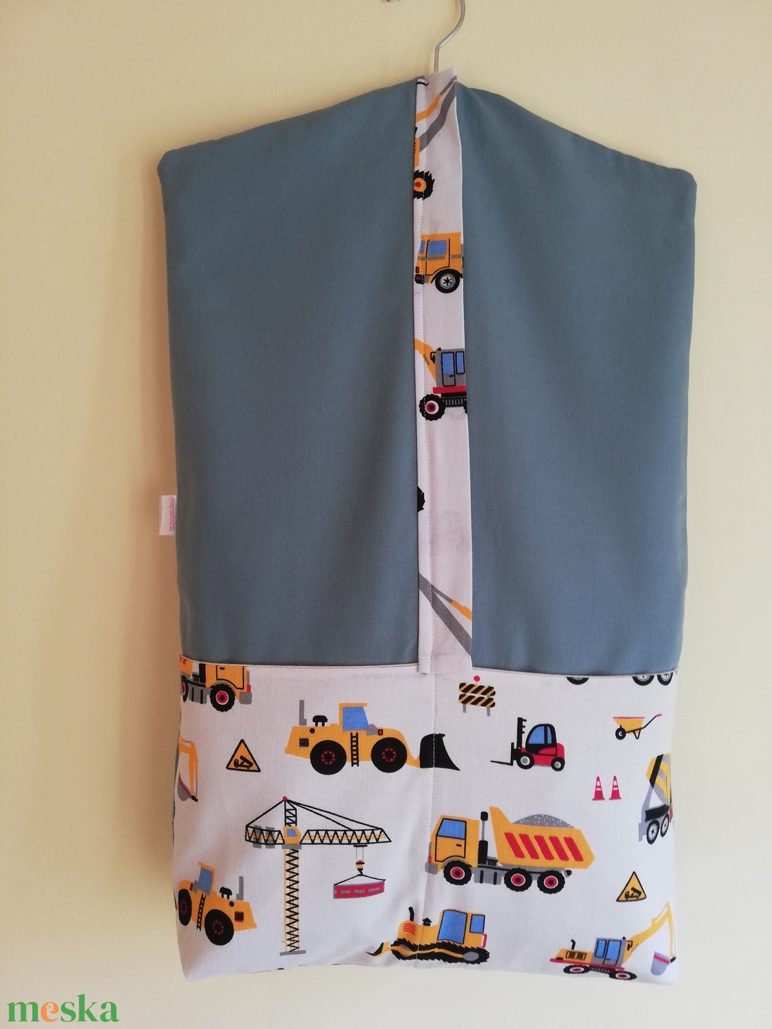 Munkagépes oviszsák - játék & sport - ovis felszerelés - ovis zsák - Meska.hu