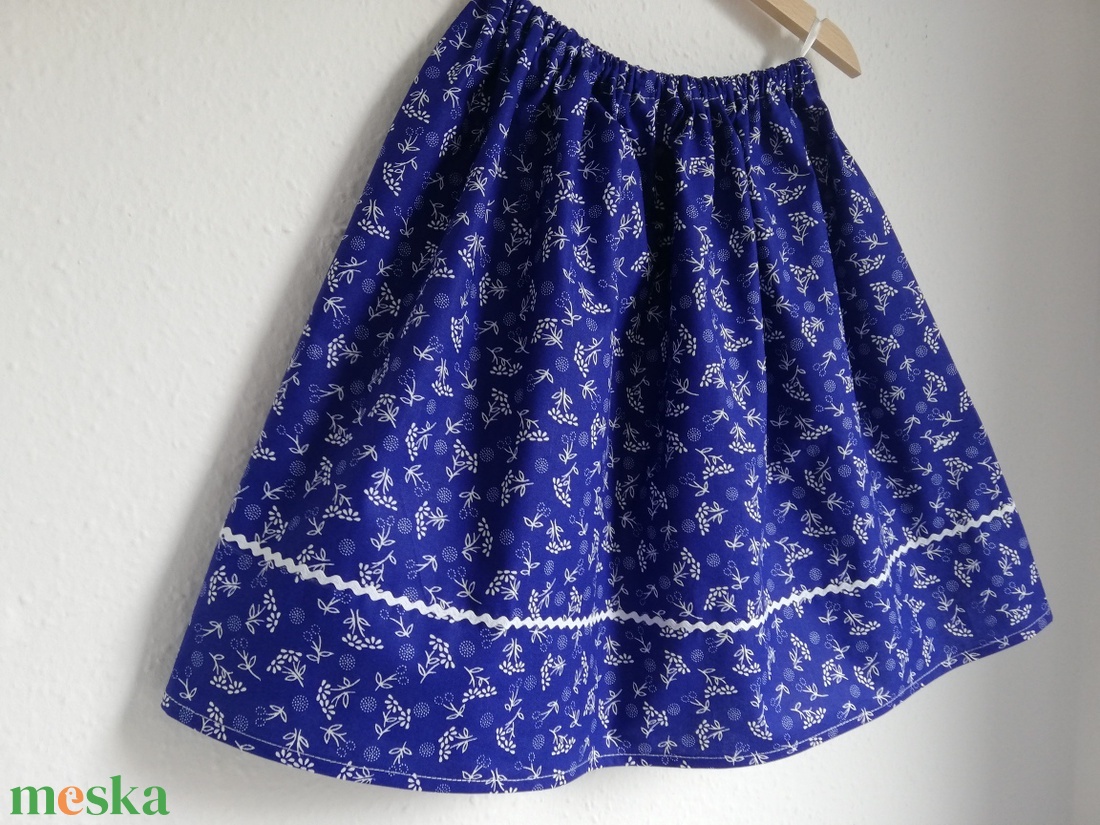Kékfestő néptáncos szoknya (pipitér) - ruha & divat - női ruha - szoknya - Meska.hu