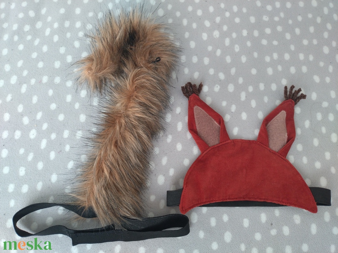 Mókus jelmez (fejdísz és farok) - ruha & divat - jelmez & álarc - jelmez - Meska.hu