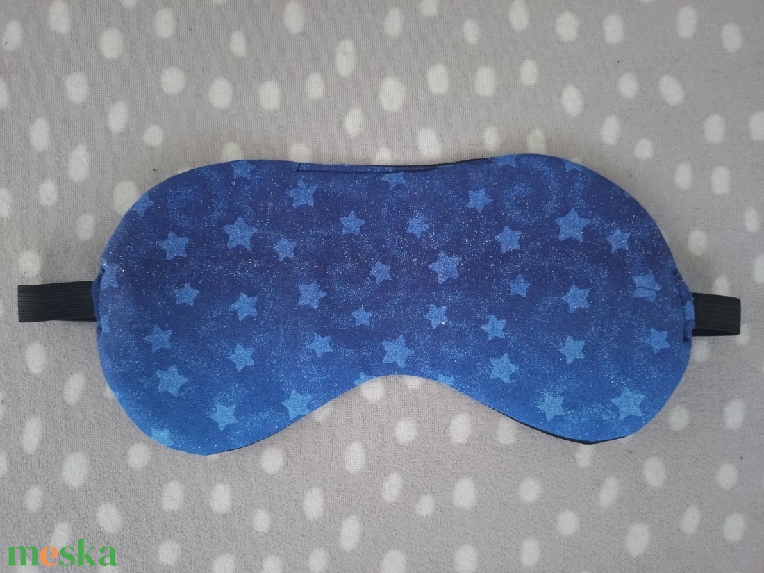 Kék csillagos éjszaka-alvómaszk - szépségápolás - arcápolás - alvómaszk, szemmaszk - Meska.hu