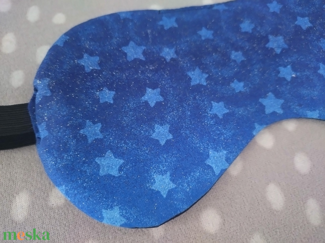 Kék csillagos éjszaka-alvómaszk - szépségápolás - arcápolás - alvómaszk, szemmaszk - Meska.hu