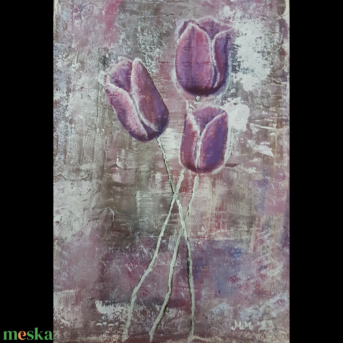Tulipán akril - művészet - festmény - akril - Meska.hu Tulipán akril - művészet - festmény - akril - Meska.hu