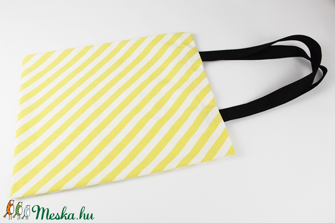 Sárga csíkos szatyor - táska & tok - bevásárlás & shopper táska - shopper, textiltáska, szatyor - Meska.hu Sárga csíkos szatyor - táska & tok - bevásárlás & shopper táska - shopper, textiltáska, szatyor - Meska.hu