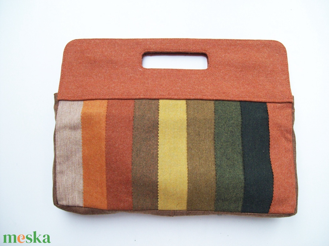 Csíkos textil kistáska - táska & tok - kézitáska & válltáska - kézitáska - Meska.hu