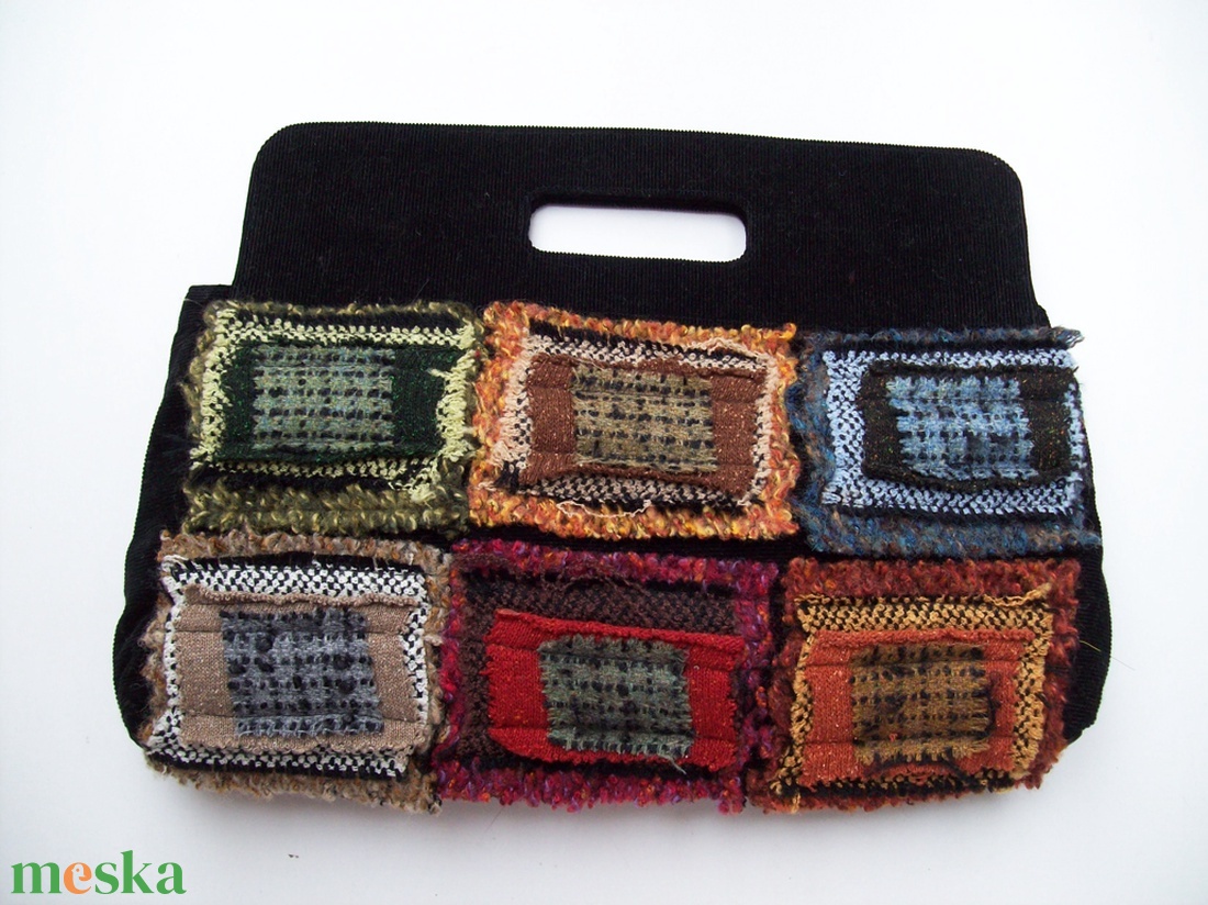 Téglalapos textil kistáska - táska & tok - kézitáska & válltáska - kézitáska - Meska.hu