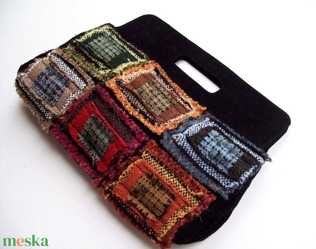 Téglalapos textil kistáska - táska & tok - kézitáska & válltáska - kézitáska - Meska.hu