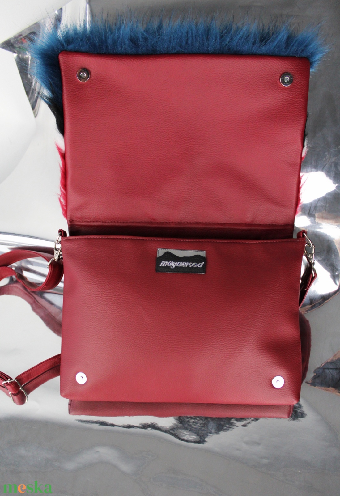 REDSKY női műszőrme táska - táska & tok - kézitáska & válltáska - kézitáska - Meska.hu