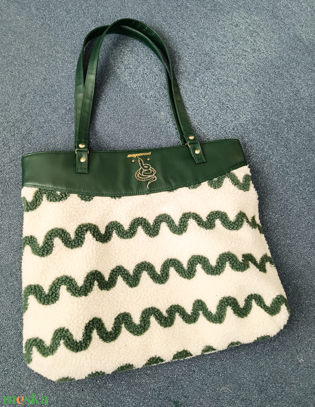 TEDDY SNAKE női válltáska - táska & tok - kézitáska & válltáska - nagy pakolós táska - Meska.hu