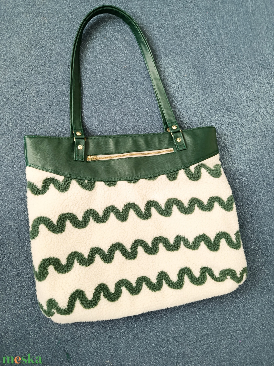 TEDDY SNAKE női válltáska - táska & tok - kézitáska & válltáska - nagy pakolós táska - Meska.hu
