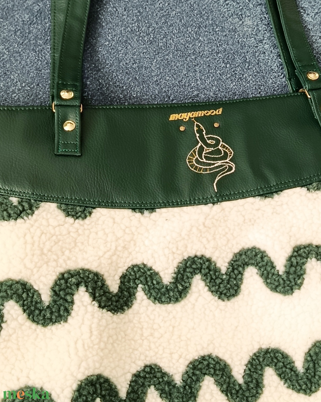 TEDDY SNAKE női válltáska - táska & tok - kézitáska & válltáska - nagy pakolós táska - Meska.hu