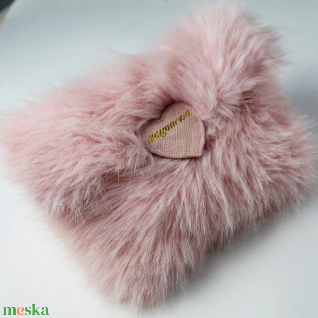 LOVE műszőrme táska - táska & tok - kézitáska & válltáska - alkalmi táska - Meska.hu