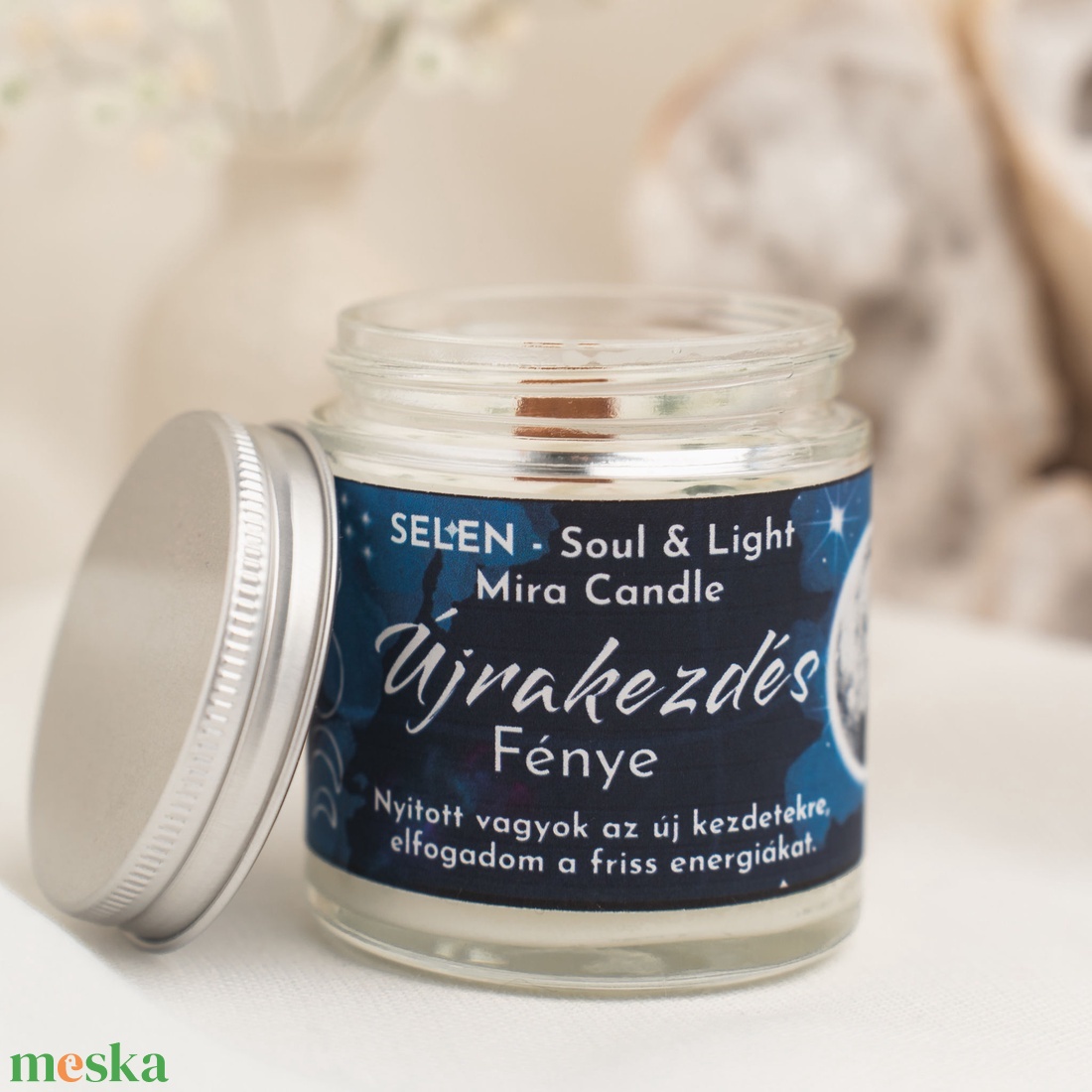 Újrakezdés Fénye ásványos illatgyertya - otthon & életmód - gyertya, illat, aroma - gyertya - Meska.hu
