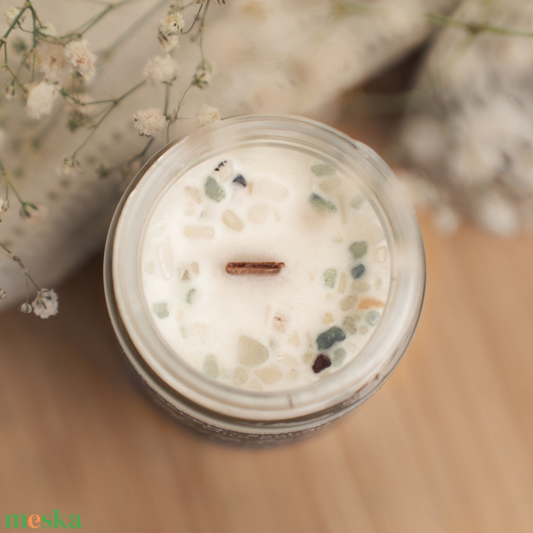 Újrakezdés Fénye ásványos illatgyertya - otthon & életmód - gyertya, illat, aroma - gyertya - Meska.hu