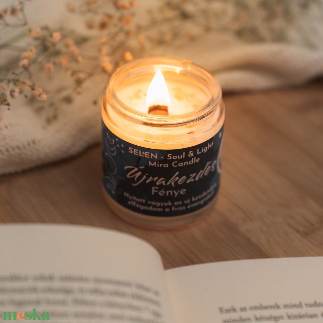 Újrakezdés Fénye ásványos illatgyertya - otthon & életmód - gyertya, illat, aroma - gyertya - Meska.hu