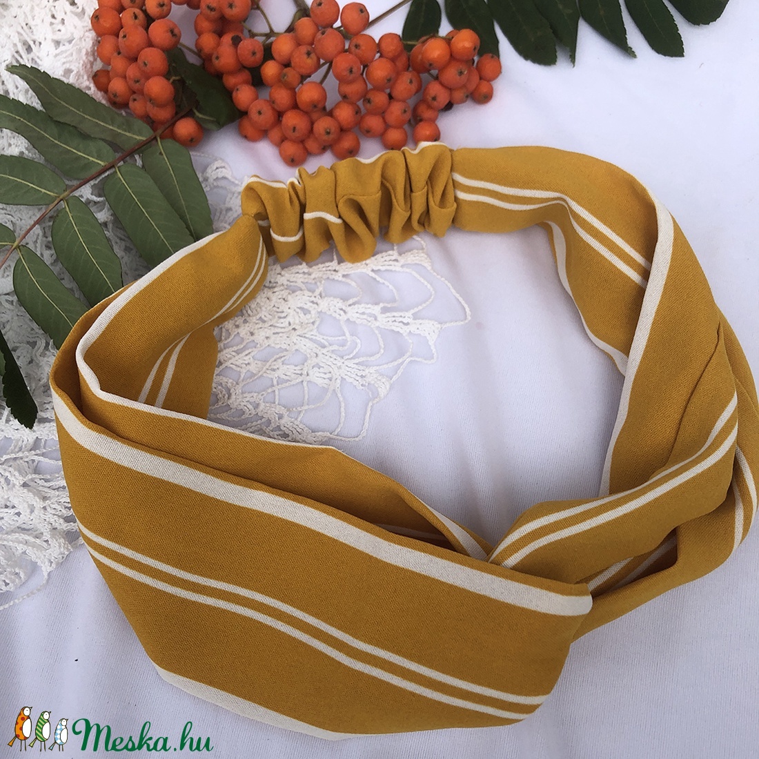 Textil hajpánt - okker csíkos - ruha & divat - hajdísz & hajcsat - hajráf & hajpánt - Meska.hu Textil hajpánt - okker csíkos - ruha & divat - hajdísz & hajcsat - hajráf & hajpánt - Meska.hu