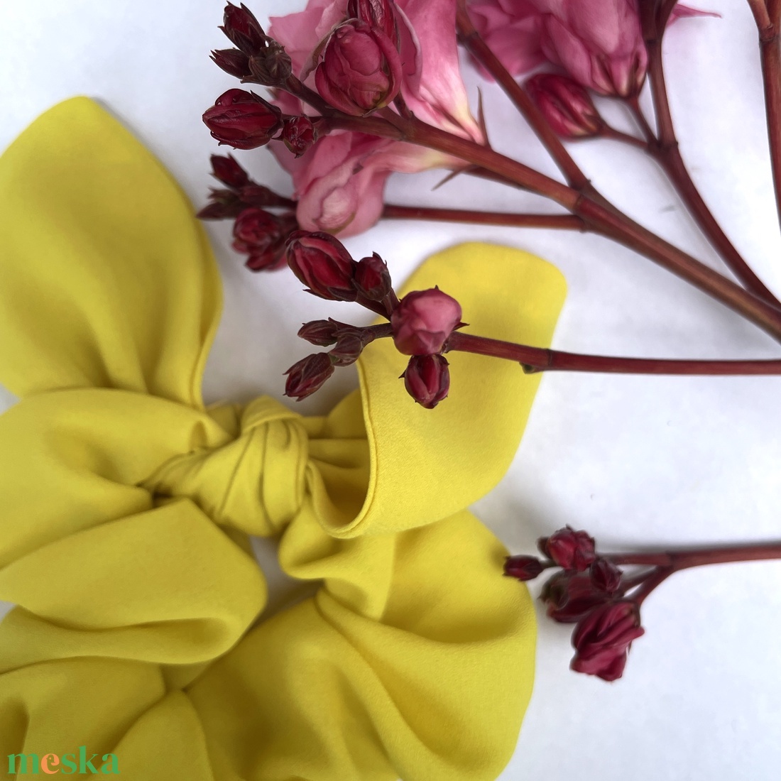 Kockás scrunchie - Sárga Kockás scrunchie - Sárga