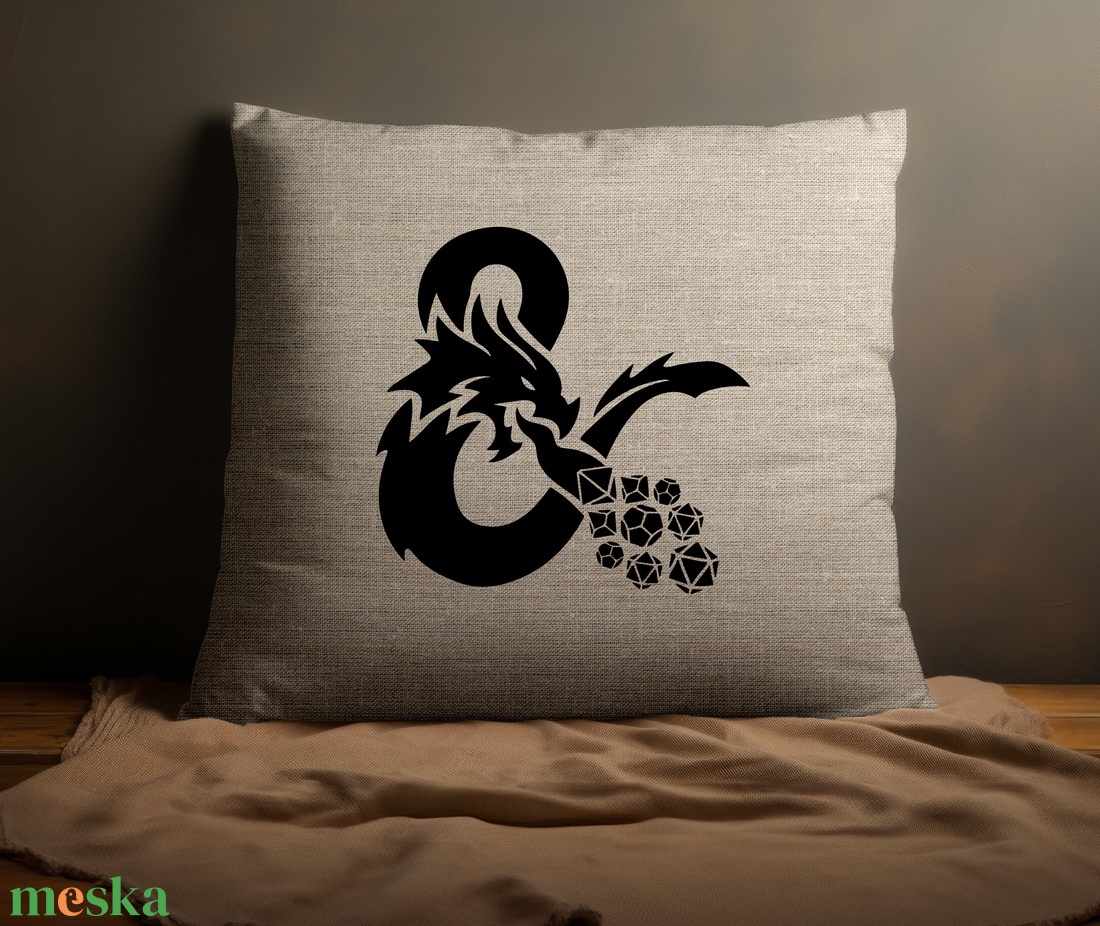 Dungeons and Dragons Párna - Sárkány - otthon & életmód - lakástextil - párna & párnahuzat - Meska.hu