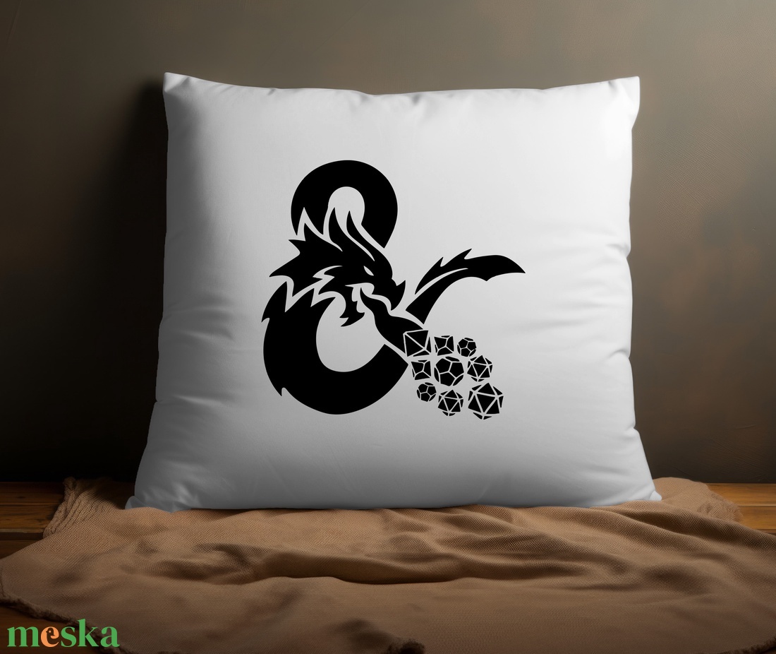 Dungeons and Dragons Párna - Sárkány - otthon & életmód - lakástextil - párna & párnahuzat - Meska.hu