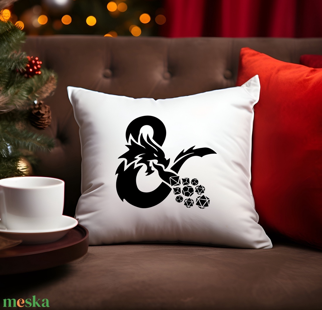 Dungeons and Dragons Párna - Sárkány - otthon & életmód - lakástextil - párna & párnahuzat - Meska.hu