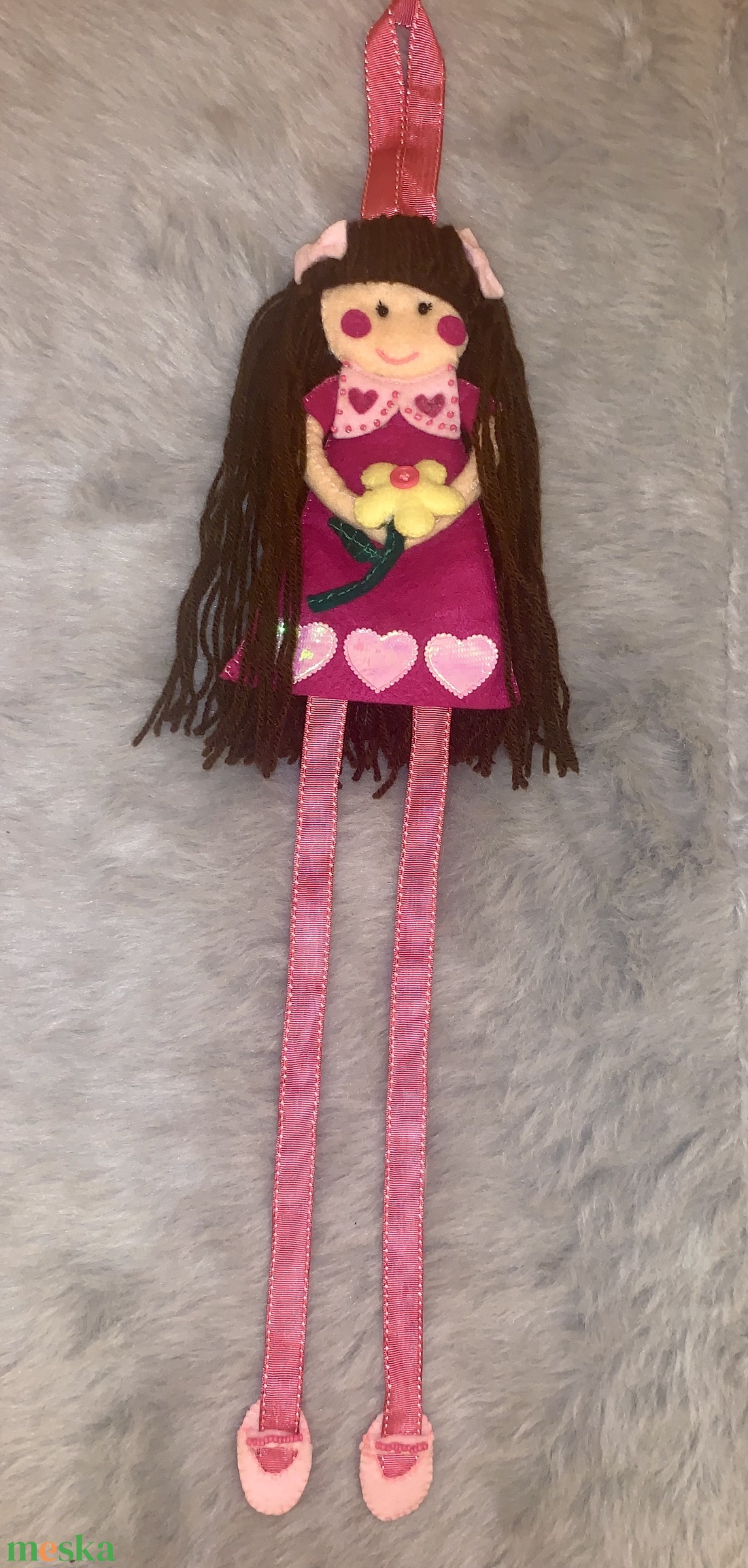 Borzas Kata  filc hajcsat tartó - ékszer - ékszertartó - fali ékszertartó - Meska.hu