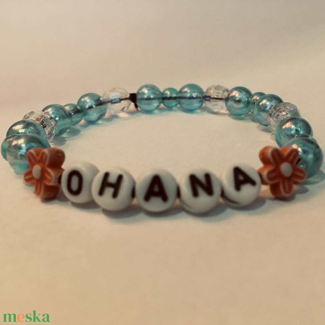 Lilo és Stitch - Ohana gyöngykarkötő - ékszer - karkötő - gyöngyös karkötő - Meska.hu