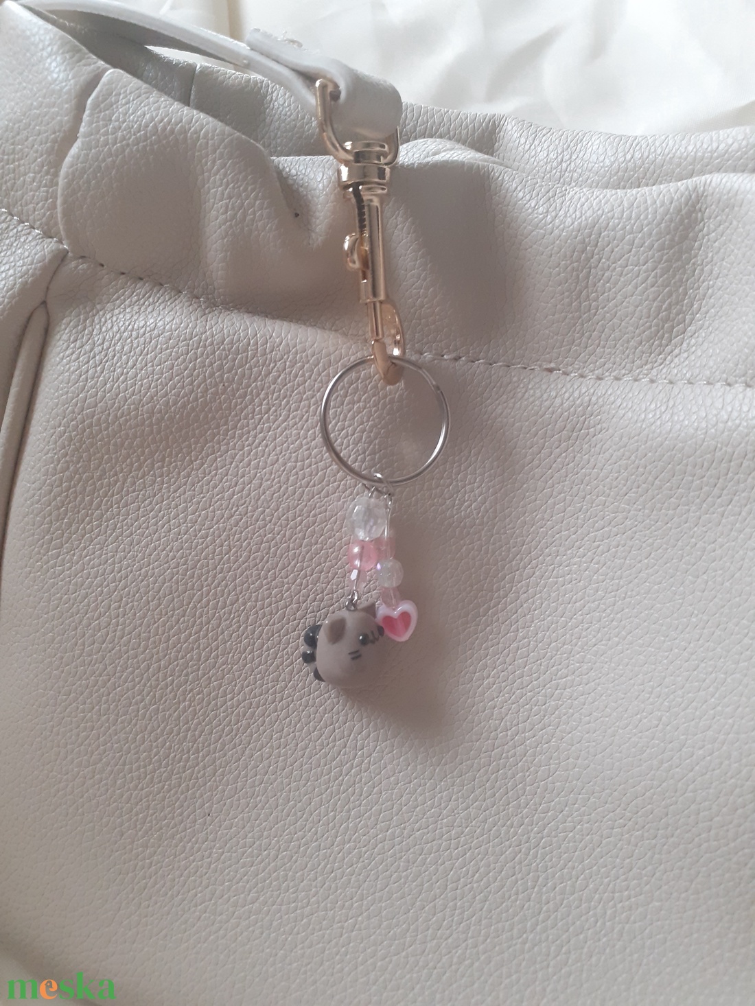 � Pusheen charm kulcstartó - táska & tok - kulcstartó & táskadísz - táskadísz - Meska.hu