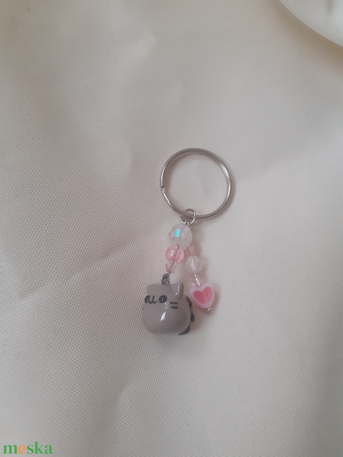 � Pusheen charm kulcstartó - táska & tok - kulcstartó & táskadísz - táskadísz - Meska.hu